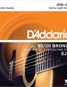 Струны для акустической гитары бронза Light 12-53 D`Addario EJ11 BRONZE 80/20 м