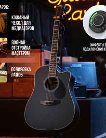 Трансакустическая гитара Kepma EDCE OS1 All Mahogany