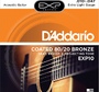 Струны для акустической гитары D`Addario EXP10 COATED 80/20 Extra Light 10-47