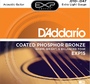 Струны для акустической гитары D`Addario EXP15 COATED PHOSPHOR BRONZE 80/20 Light 11-47