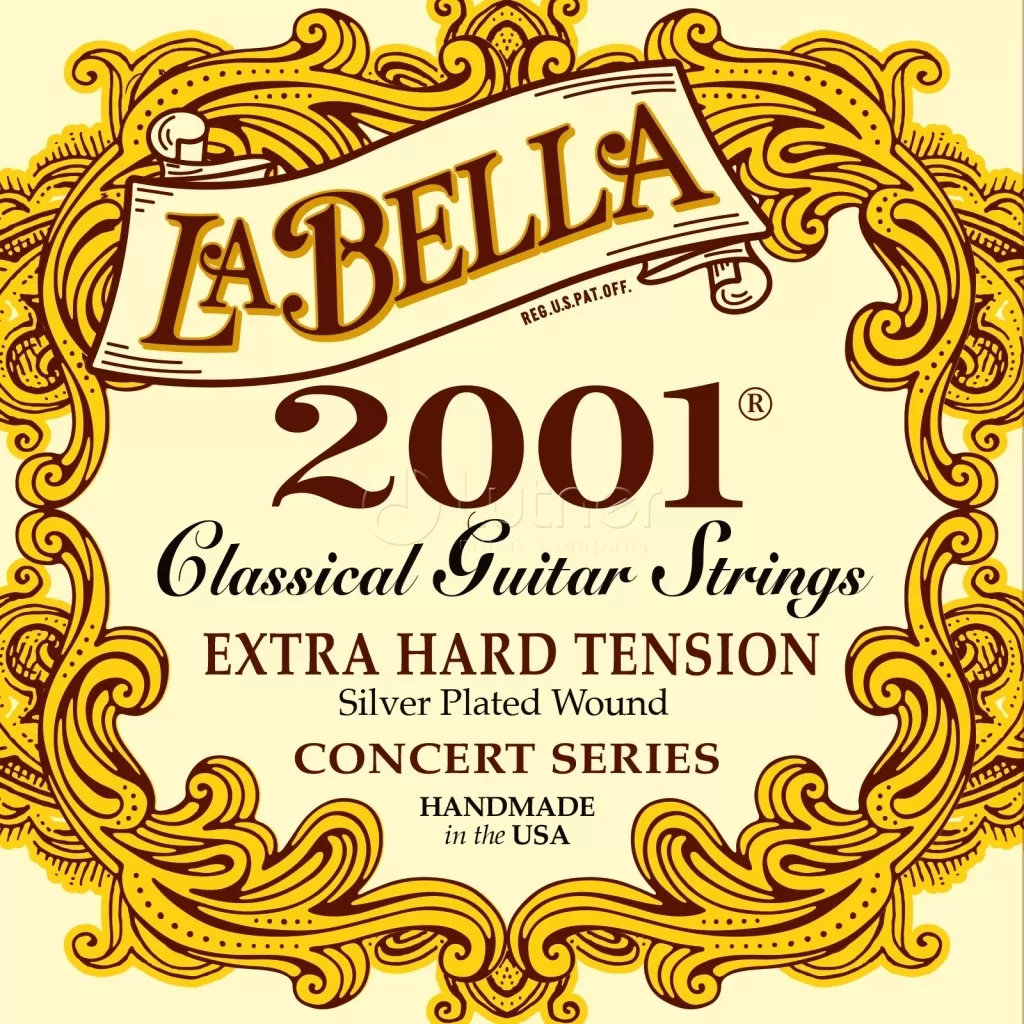 Комплект струн для классической гитары, La Bella 2001EH Extra Hard