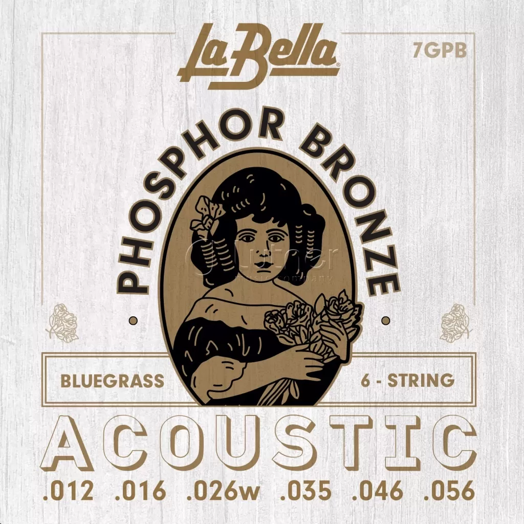 Комплект струн для акустической гитары 12-56 La Bella PB 7GPB