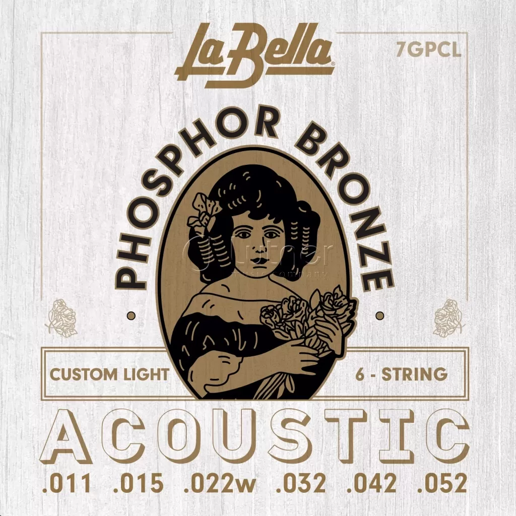 Комплект струн для акустической гитары 11-52 La Bella 7GPCL