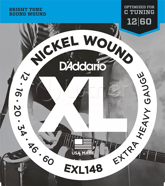 Струны для электрогитары Extra Heavy 12-60 D`Addario EXL148 XL NICKEL WOUND