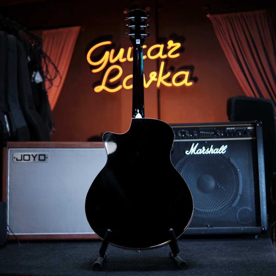 Трансакустическая гитара Kepma A1C OS1 Black Gloss